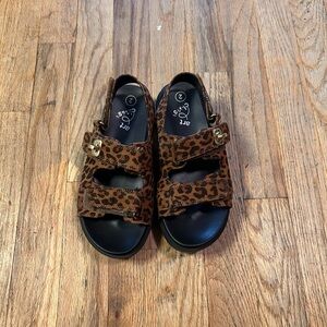 Art Class Brown Leopard Kids Sandals
